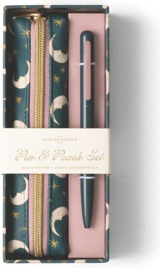 Produktbild Designworks Pen & Pouch Set - Teal Moon