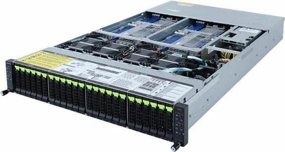 Actual product image Gigabyte GIGA-BYTE INTEL BAREBO H262-NO0 2U4N 8CPU 64XDIMM 24XHDD 8XPCIE 2X3200W 80