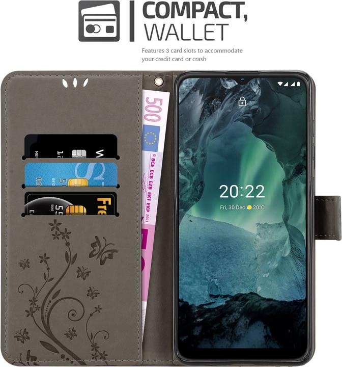 Image du produit Cadorabo Housse Flower Book pour Nokia G11 / G21 (Nokia G11, Nokia G21)