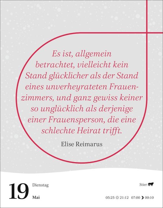 Produktbild Harenberg Starke Worte von starken Frauen Tagesabreisskalender 2026 (Deutsch)