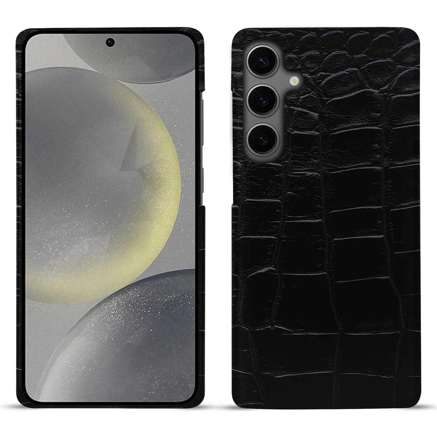 Noreve Lederschutzhülle (Samsung Galaxy S24), Smartphone Hülle, Schwarz
