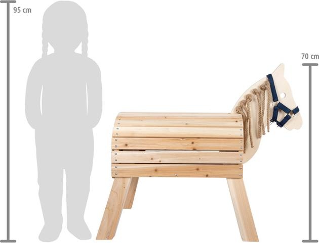 Produktbild small foot Holzpferd grau