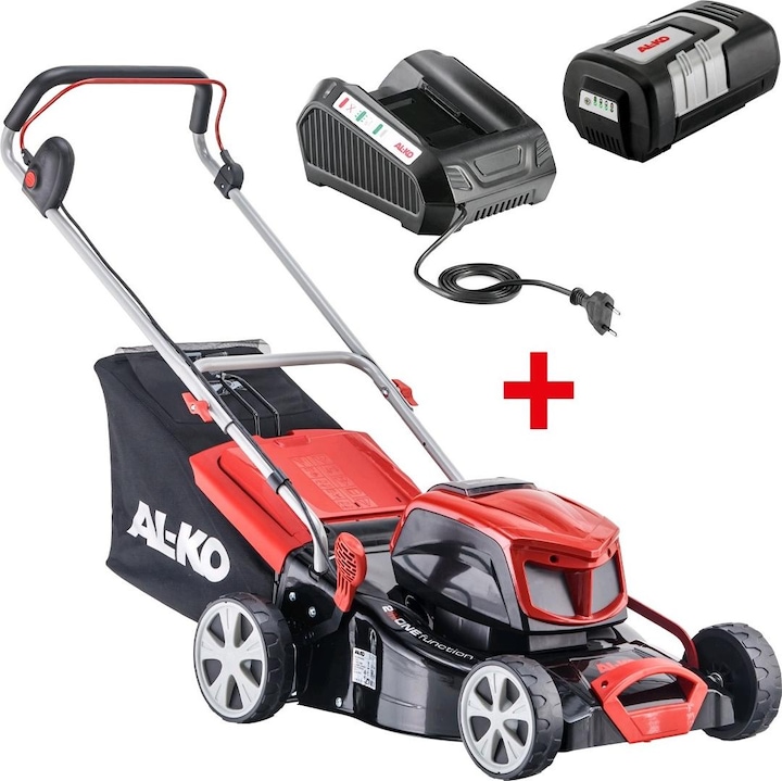 AL-KO Akku-Rasenmäher 42.9 Li 36 V (Li-Ion Akku 40 V / 4 Ah, 42 cm Schnittbreite, Stahlblechgehäu... (Akkubetrieb)