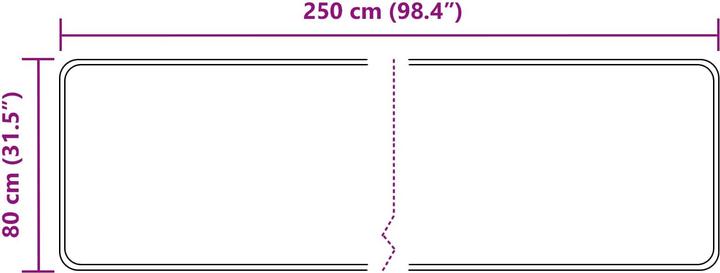 Produktbild vidaXL Läufer Teppich