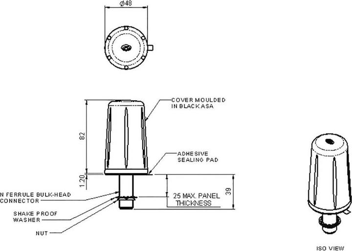 Productafbeelding Wittenberg Antennen WB 15 Auto Vrachtwagen Buitenantenne