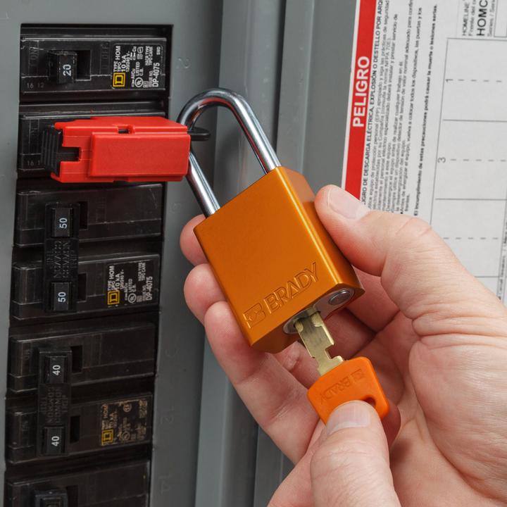 Actual product image Brady SafeKey Padlocks - Aluminium