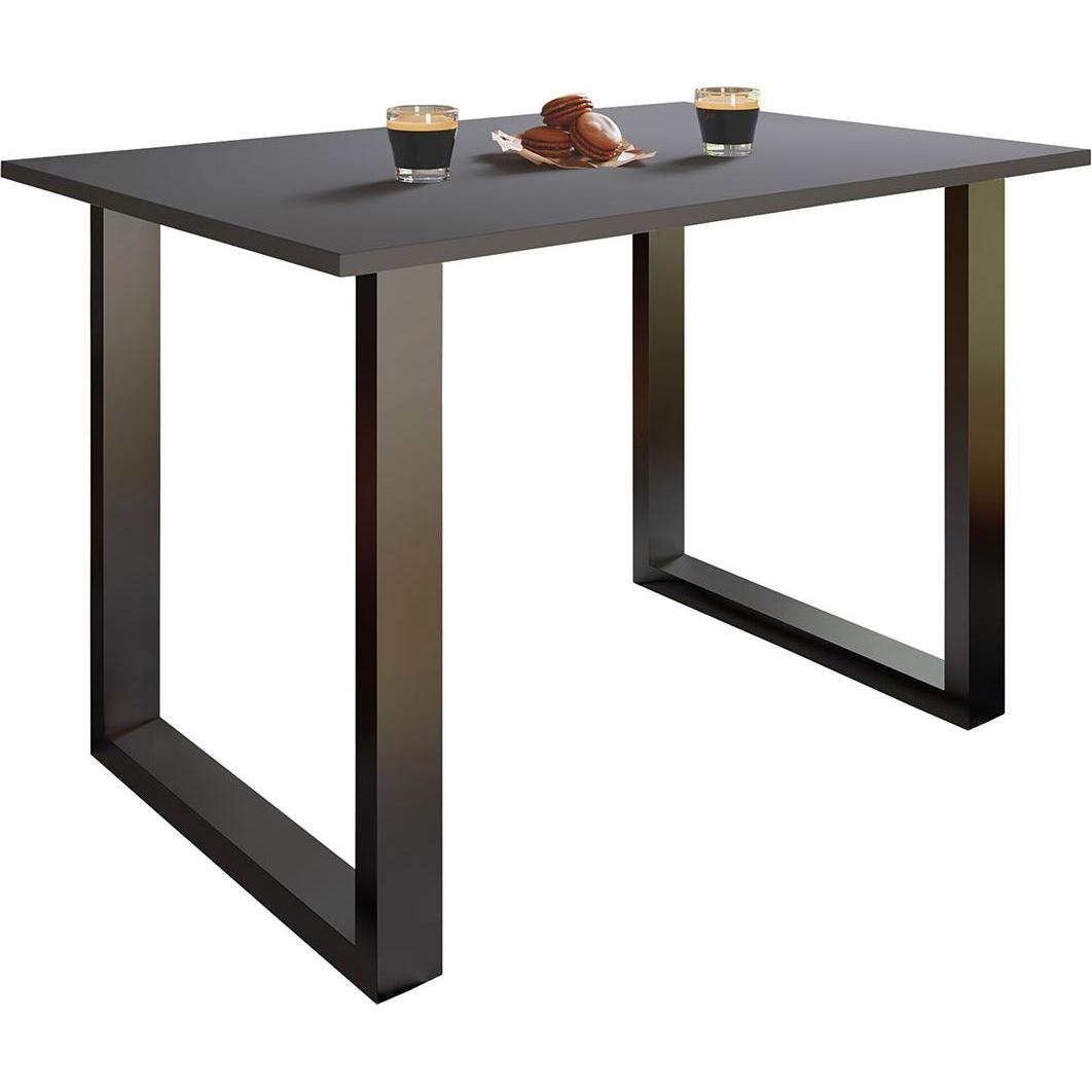 Ebuy24, Esstisch, Esstisch XonaU schwarz (110 x 50 x 76 cm)