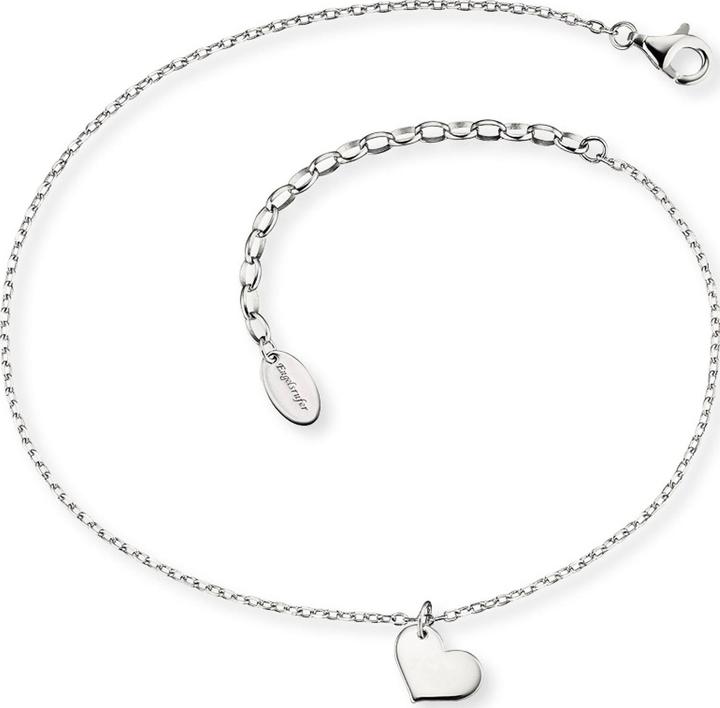 Produktbild Engelsrufer Fusskette Kleines Herz (925er Silber rhodiniert, 27 cm)
