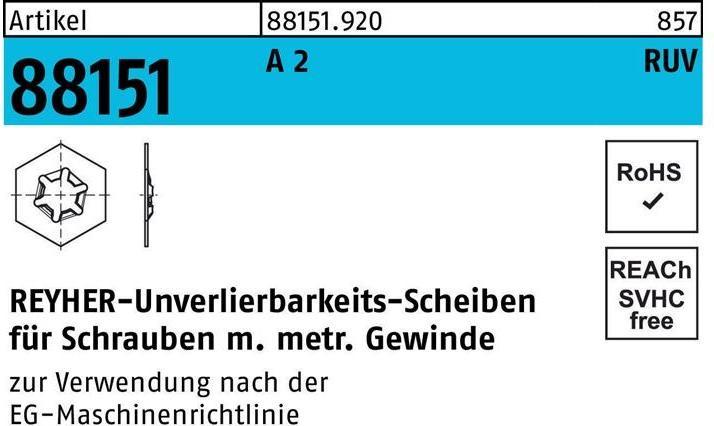 Reyher Captive washer R 88151 M 6 x 12 x 0.5 A 2