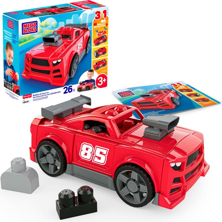Mega Bloks Bau- und Rennauto