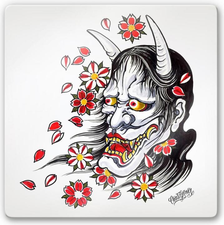 Immagine prodotto Miami Ink Maschera di Hannya (20 x 20 cm)