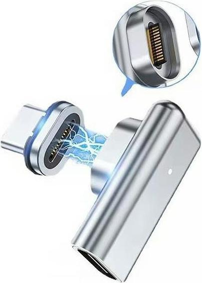 Beline Adapter magnetyczny USB-C srebrny/silver DAC BLNAM01 (USB Typ C)