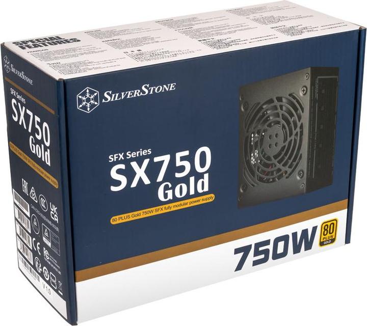 Produktbild Silverstone SST-SX750-G 80 PLUS Gold, modular - 750 Watt (750 W)