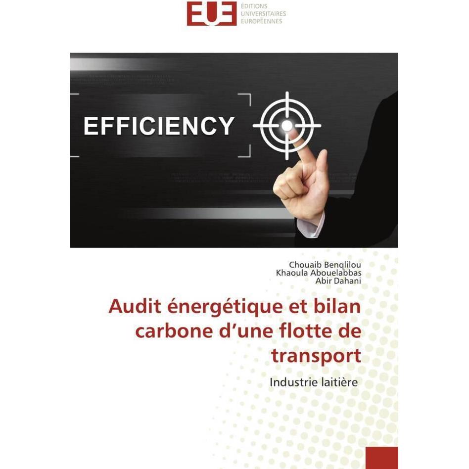 Audit énergétique et bilan carbone d'une flotte de transport, Fachbücher von Chouaib Benqlilou, Abir Dahani, Khaoula Abo...