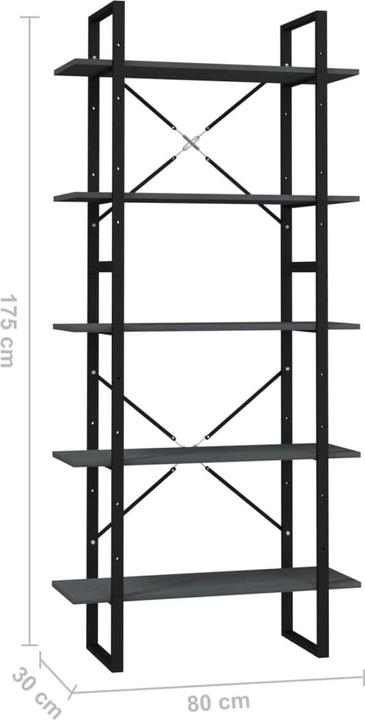 Immagine prodotto vidaXL Bücherregal (80 x 30 x 105 cm)