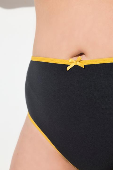 Immagine prodotto Ulla Popken Slip midi in confezione da sette con orli colorati (42, 44)