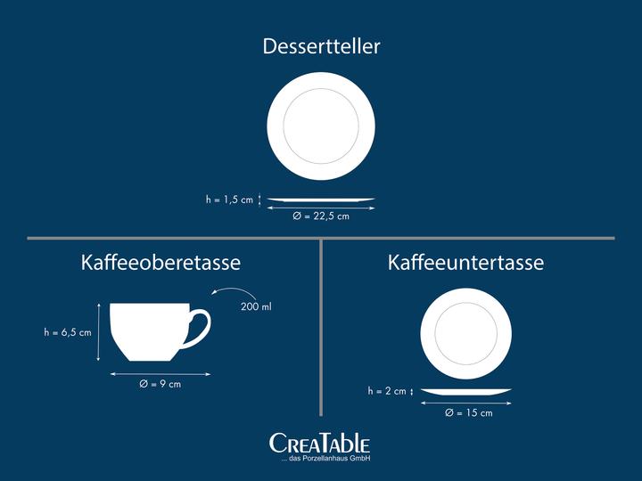 Produktbild CreaTable Fleur Royal (18 Stk.)