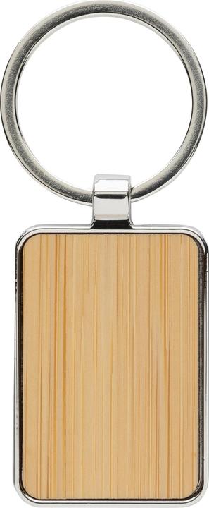 Actual product image Xd Collection Rectangle Bamboo Recycled Keyring