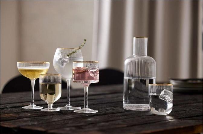 Immagine prodotto Lyngby 65 cl - Vetro - Trasparente/bordo sagomato (6.50 dl, 4 x, Bicchieri di gin)