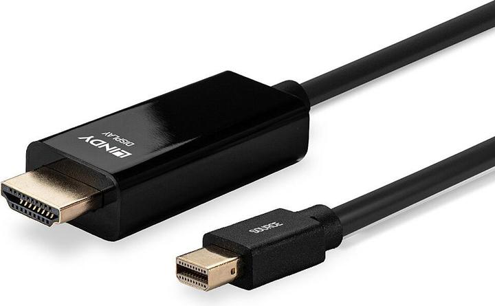 Actual product image Lindy Mini DisplayPort (2 m, DisplayPort, HDMI)