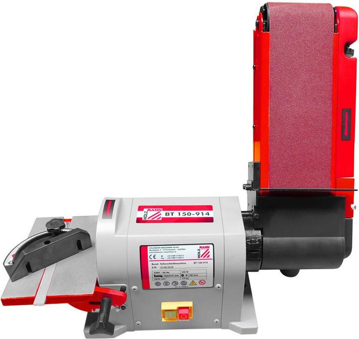 Holzmann Band- Tellerschleifmaschine (Bandschleifer, Doppelschleifer, 450 W)