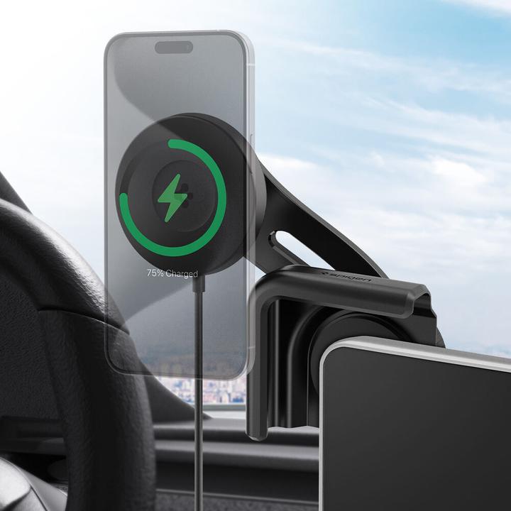 Immagine prodotto Spigen Tesla TapLock MagSafe Car Mount Charger Wireless for Screen - Black