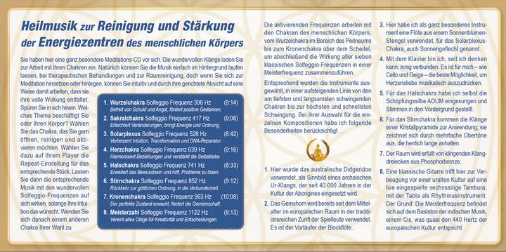 Nutritional values and ingredients CHAKREN AKTIVIERUNG (mit Solfeggio-Frequenzen) (German, Michael Reimann, Pavlina Klemm, 2020)