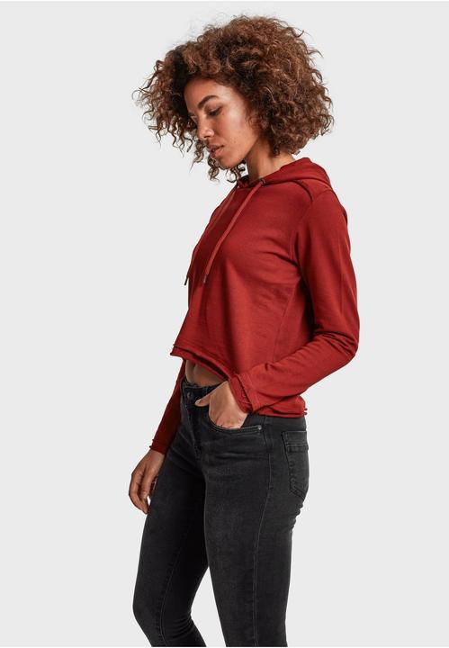 Immagine prodotto Urban Classics Felpa da donna con cappuccio in spugna ritagliata (L)