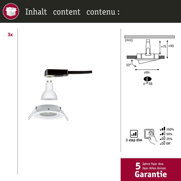 Produktbild Paulmann Nova Set (460 lm, GU10)