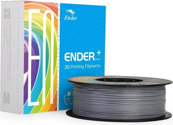 Actual product image Creality Filament PLA+ Grey, 1.75 mm, 1 kg (PLA, 1.75 mm, 1000 g, Grey)