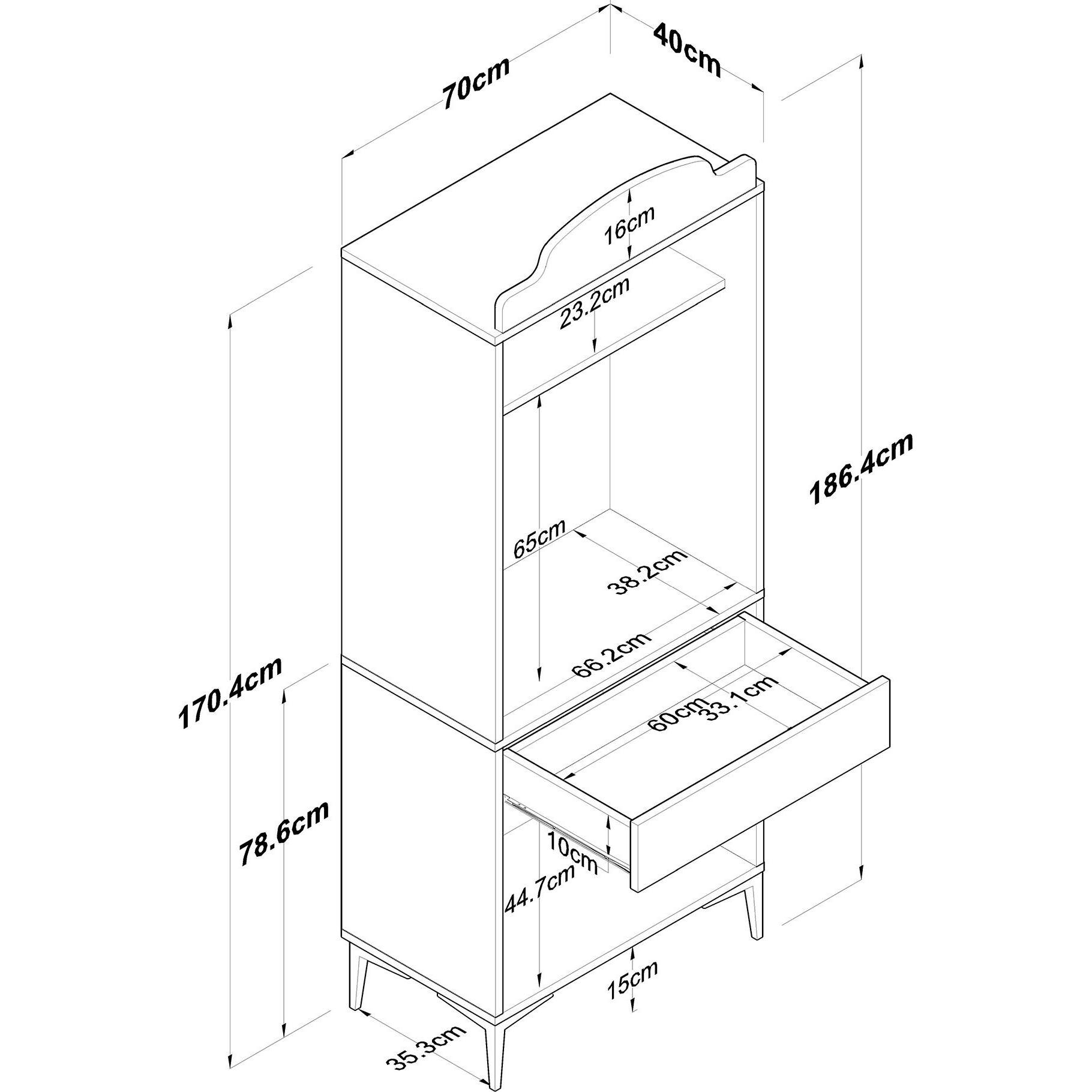 Thumbnail - Skye Decor, Kommode + Sideboard, Jelnair Cabinet with 1 Drawer