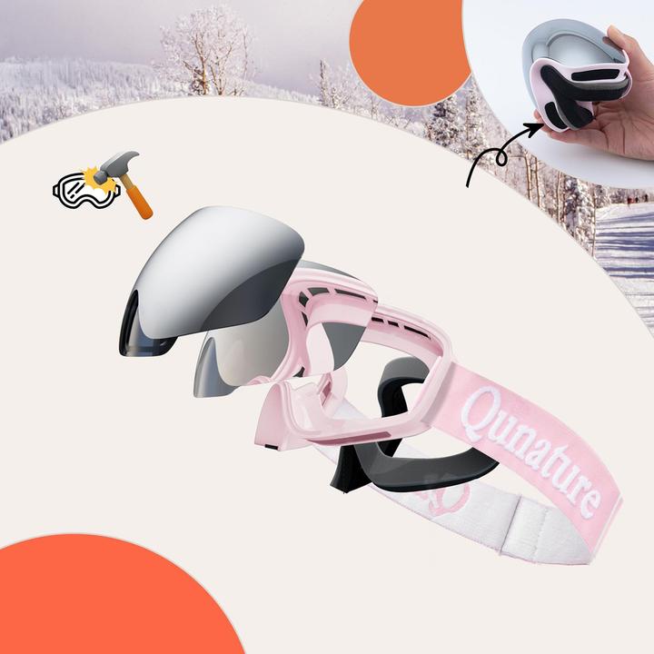Produktbild Qunature Pink Kinder-Skibrille (mittlere/grosse Kinderversion)