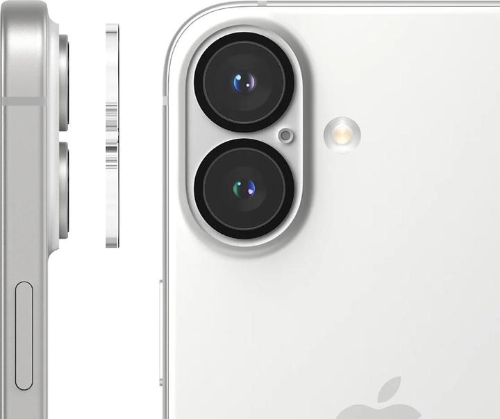 Actual product image Screenguard Camera Protector Apple iPhone 16 camera armoured glass (1 pcs., Apple iPhone 16)