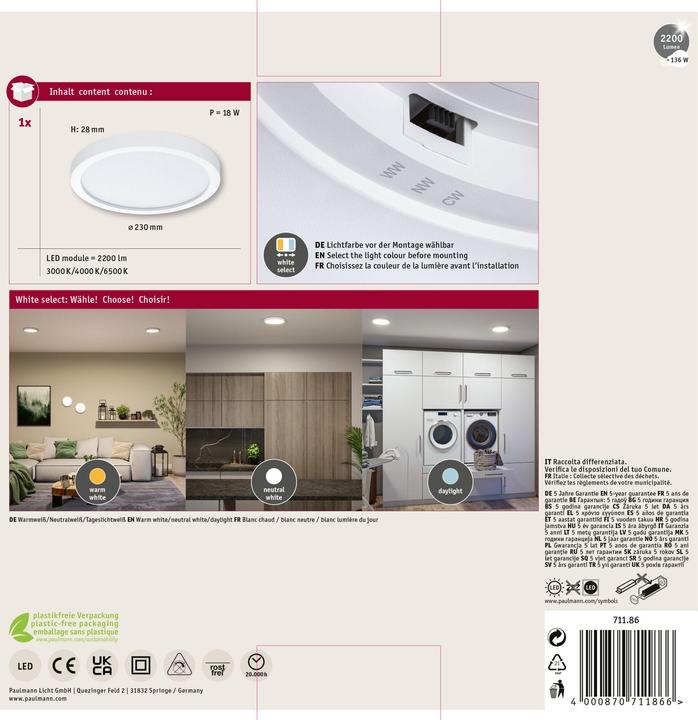 Image du produit Paulmann Panel Alya (2200 lm)