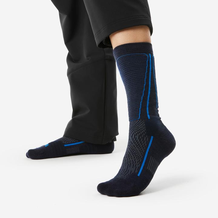 Produktbild Quechua Wandersocken Damen/Herren warm halbhoch - SH500 Mountain 2 Paar (35, 38)