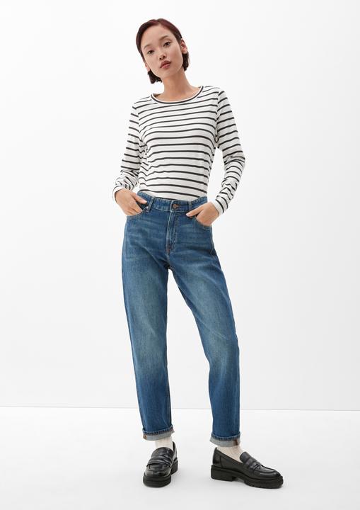 Actual product image S.Oliver T-Shirt Gestreiftes Langarmshirt aus Jersey (34)