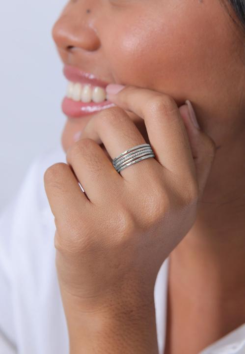 Produktbild Elli Bandring, Geo, Ring Set (58, 925 Silber)