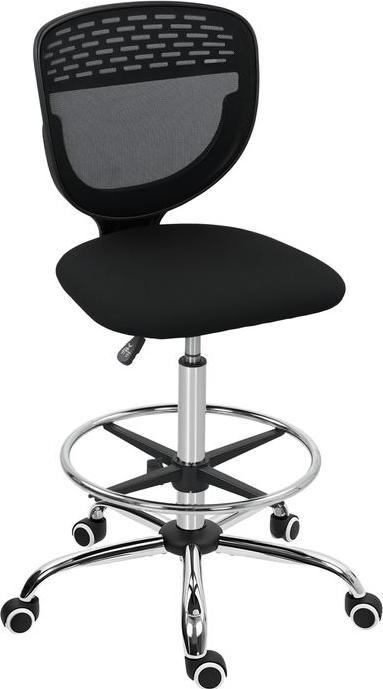 Produktbild Swisshandel24 Bürostuhl, Arbeitsstuhl, Schreibtischstuhl, höhenverstellbar, gepolstert, Schwarz