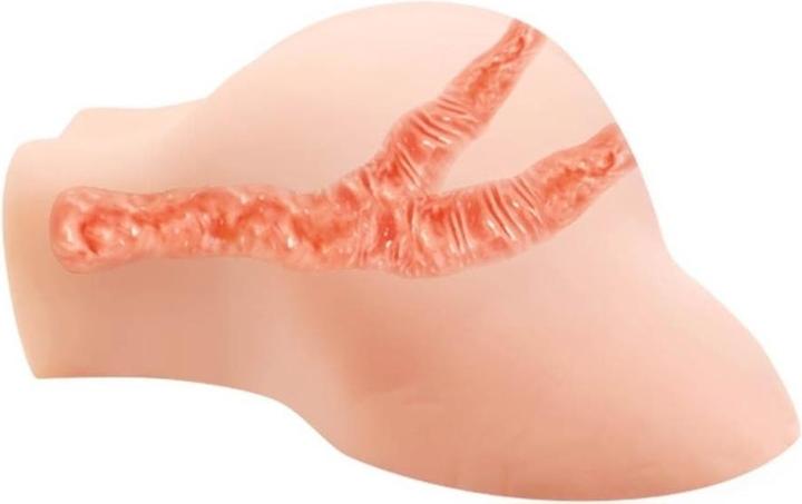 Actual product image Crazy Bull Natural Skin Masturbator, Double Vibrating Egg