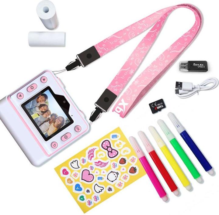 Produktbild Xblitz FLASH PINK Sofortbildkamera mit Thermodrucker für Kinder