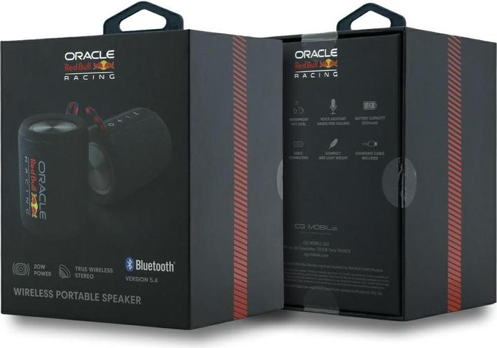 Image du produit Red Bull Racing Haut-parleur enceinte Bluetooth sans fil cylindrique marine (12 h)