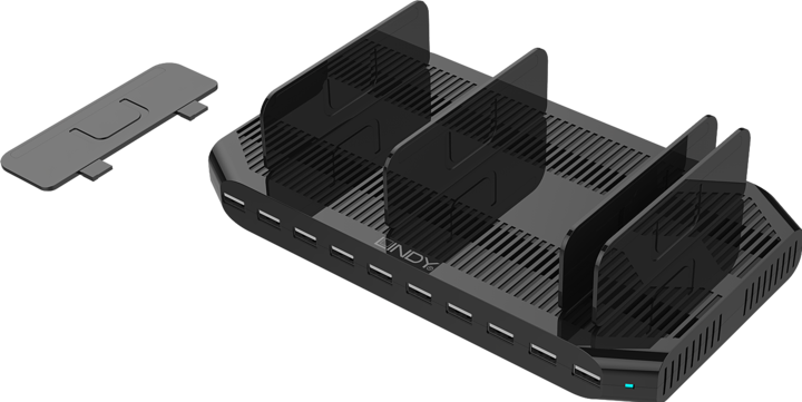 Actual product image Lindy 10 port USB cradle (5 W)