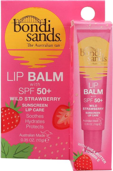 Bondi Sands Lip Balm SPF 50 Wild Strawberry Moisturizing Lip Care with Sun Protection 10g (Lippenbalsam, 10 ml)