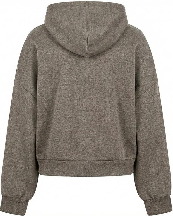 Produktbild Urban Classics Ladies Soft Brushed Knit Zip Hoody brownmelange M (M)