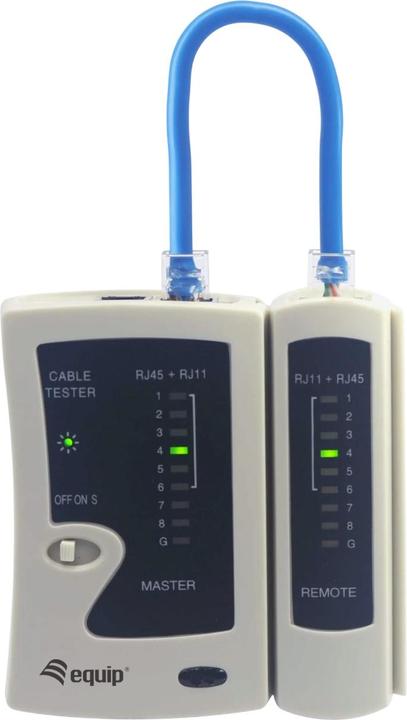 Produktbild equip Kabeltester Netzwerk f. /RJ11/RJ12 Kabel