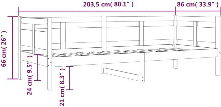 Image du produit vidaXL Tagesbett (80 x 200 cm)