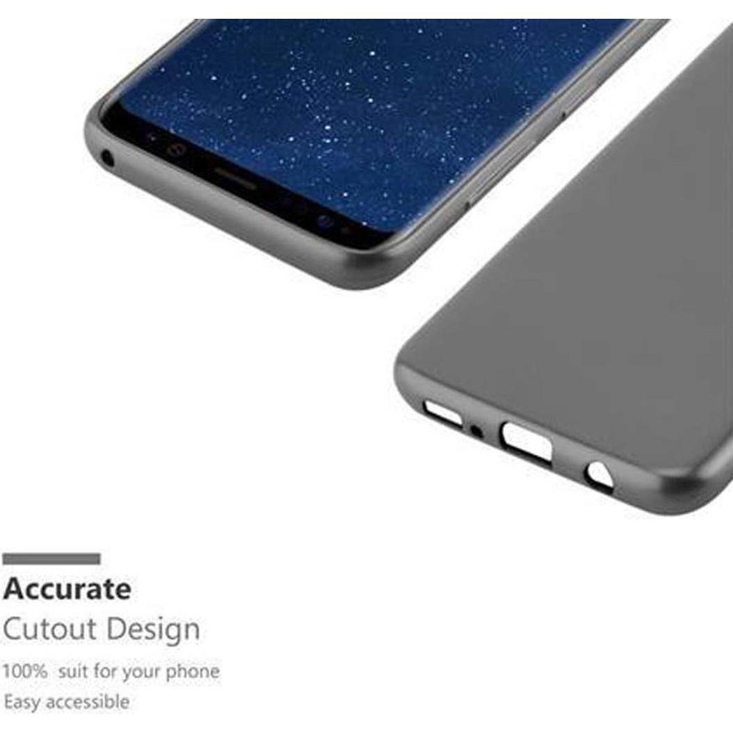 Thumbnail - Cadorabo TPU Matt Metallic Cover (Samsung Galaxy S8+), Smartphone Hülle, Grau