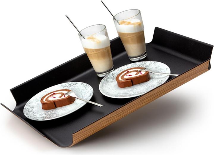 Actual product image Continenta Tray non-slip black metallic, 54.5x40cm