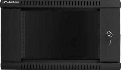 Actual product image Lanberg WF01-6406-10B Rack 6U Wall Mounted Shelf Black (6 RU, 19 inch rack)