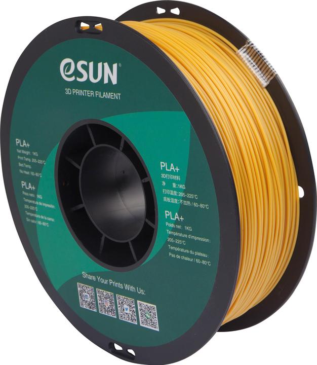 Immagine prodotto eSUN Filamento 3D PLA+ 1,75 mm Oro 1 kg (PLA+, 1.75 mm, 1000 g, Oro)